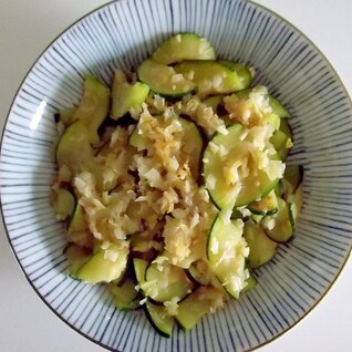 ズッキーニの香味炒め